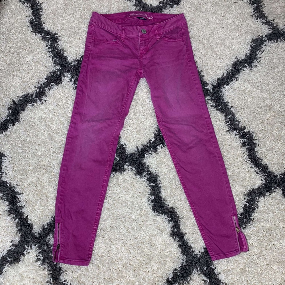 American eagle women’s Hot pink jegging jean